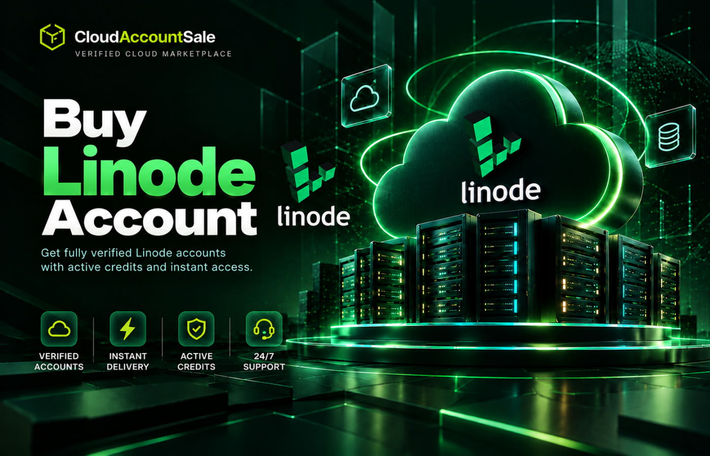 Akamai Linode cloud infrastructure visual for Buy Linode Account